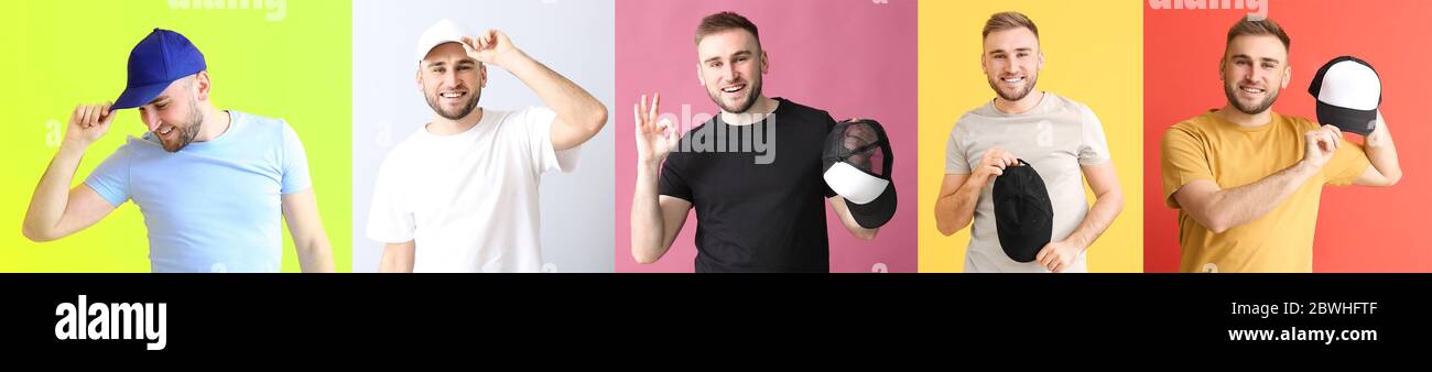 People wearing baseball caps hi-res stock photography and images - Alamy