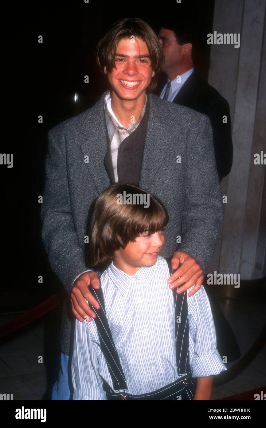 Westwood, California, USA 18th September 1995 Actor Matthew Lawrence and Andrew Lawrence attend
