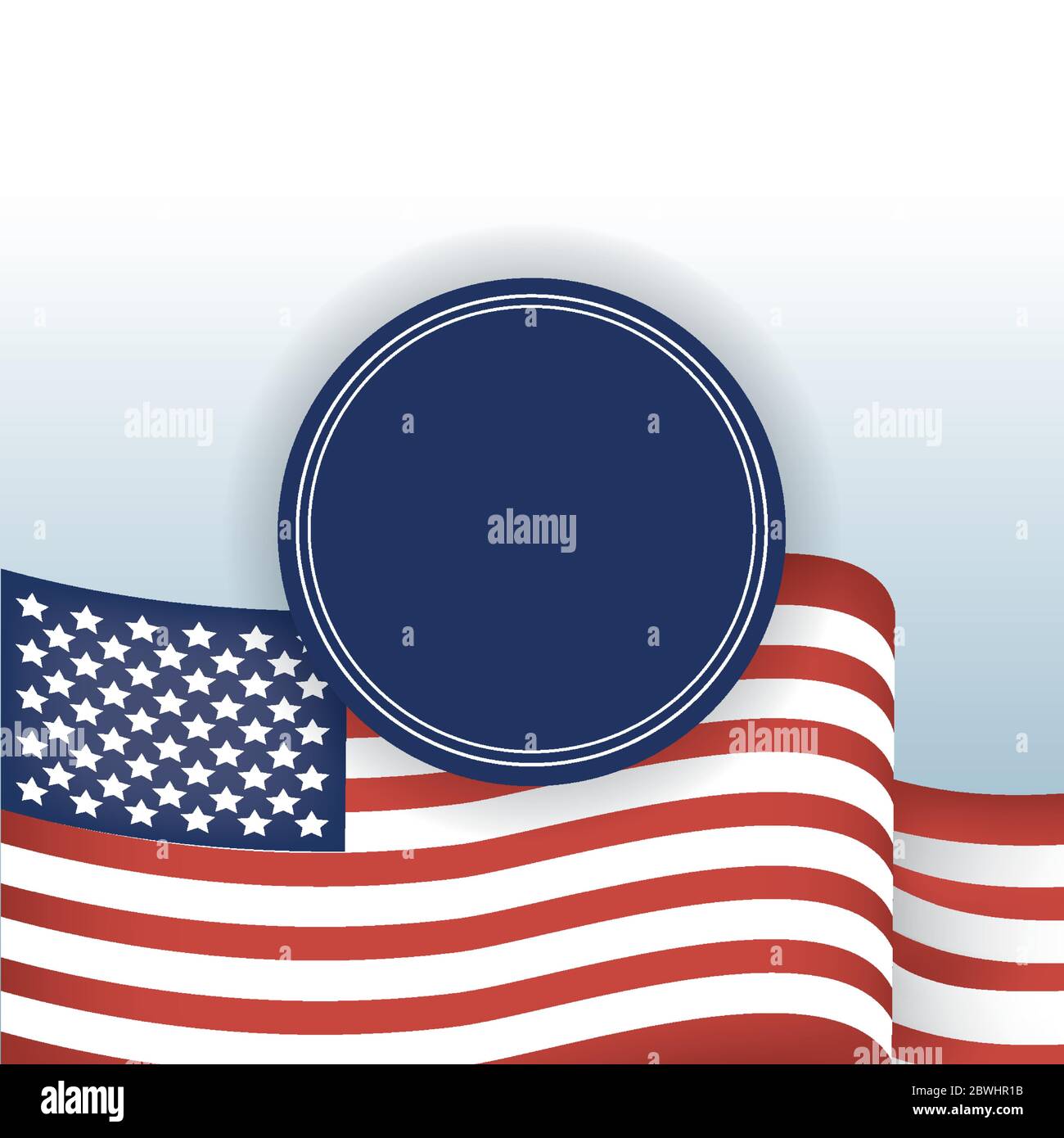 Usa flag and blue seal stamp vector design Stock Vector Image & Art - Alamy