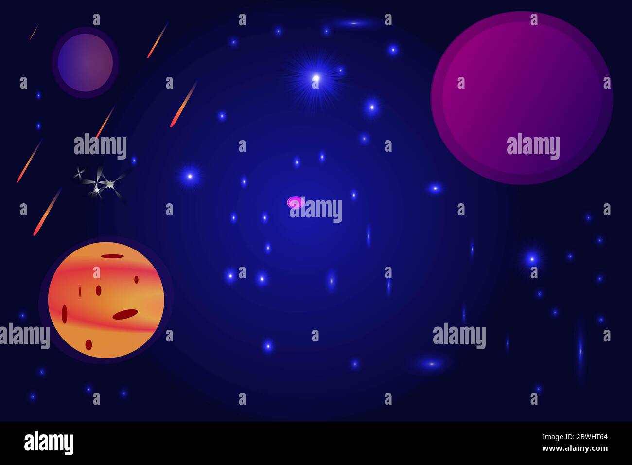 Space planets stars galaxy solar system hi-res stock photography and ...