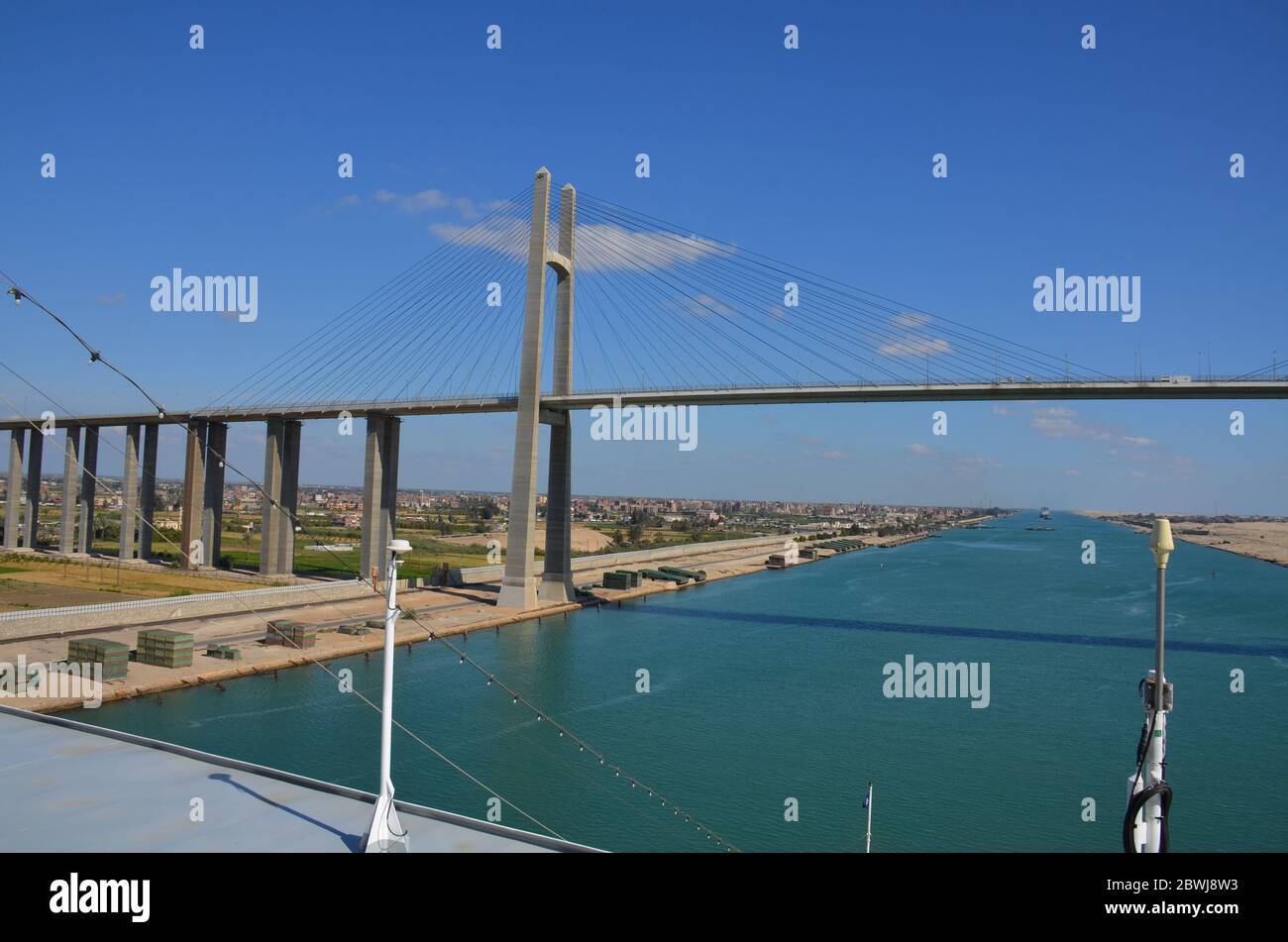 Suez canal Stock Photo