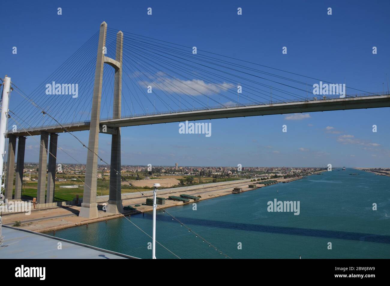 Suez canal Stock Photo