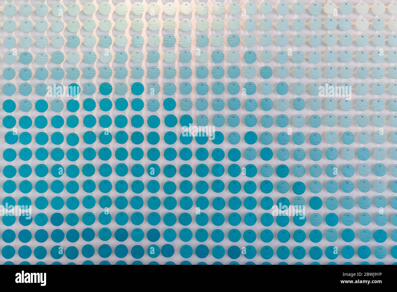 Abstract blue wall small decoration lines background. Stock Photo