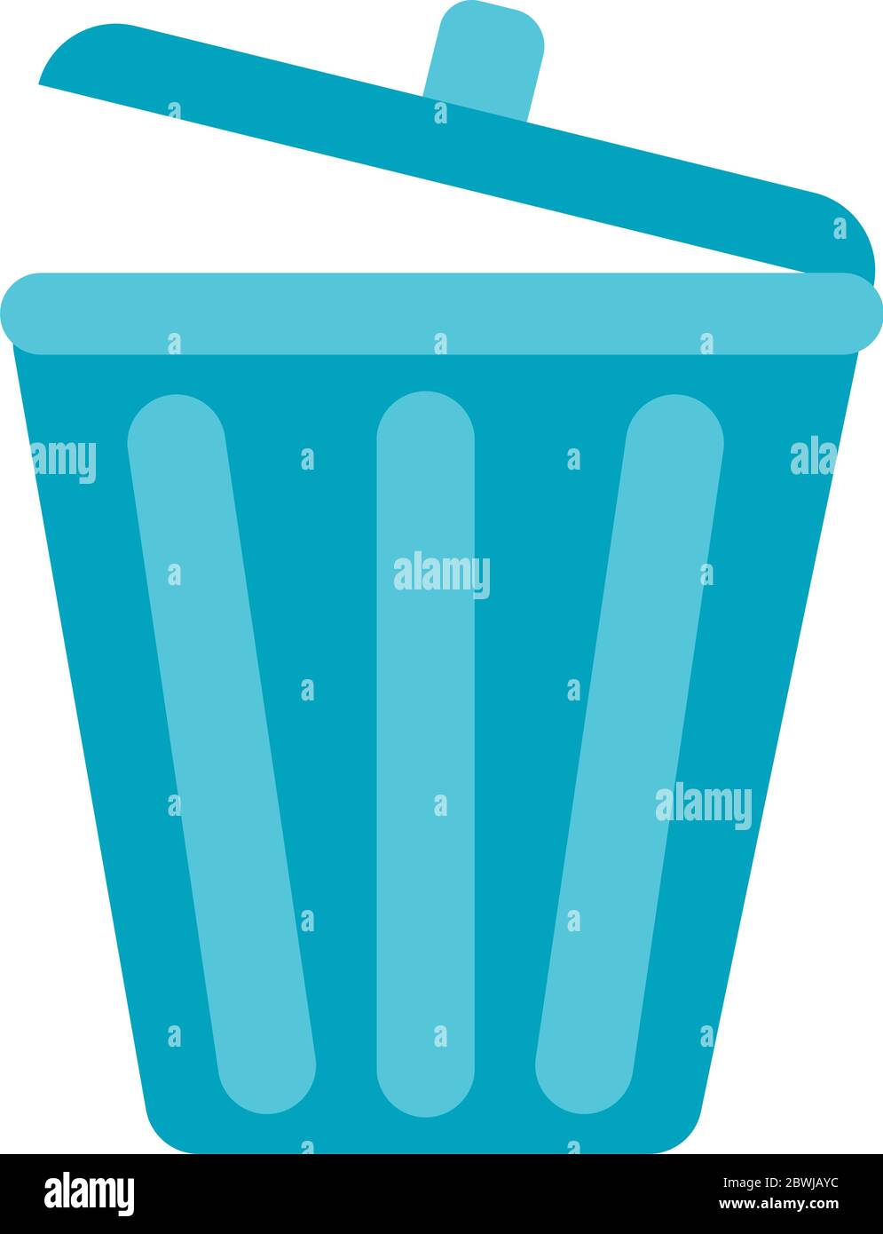waste bin flat style icon Stock Vector Image & Art - Alamy