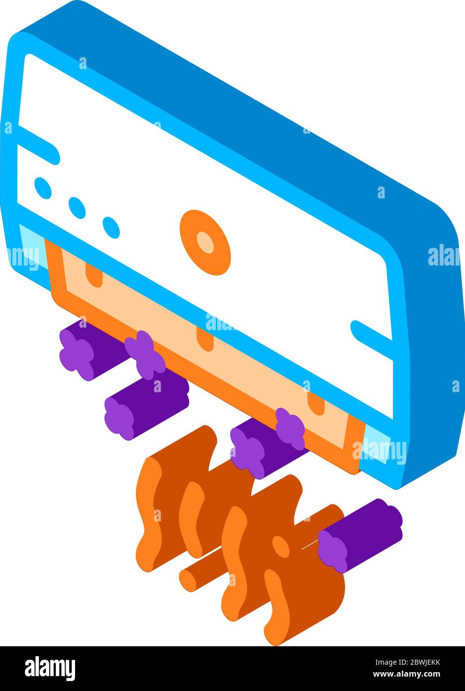 Air Cooling Conditioner isometric icon vector illustration Stock Vector