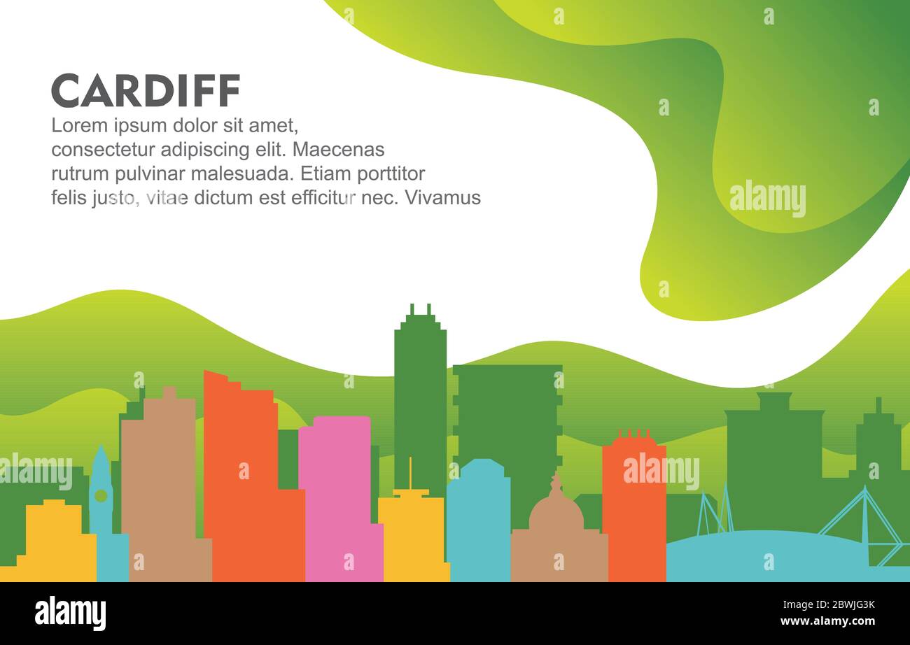 Cardiff town Stock Vector Images - Alamy