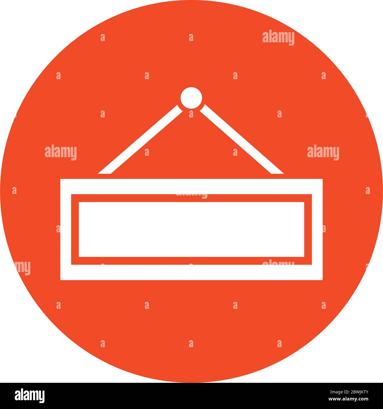 open label hanging block style icon Stock Vector Image & Art - Alamy