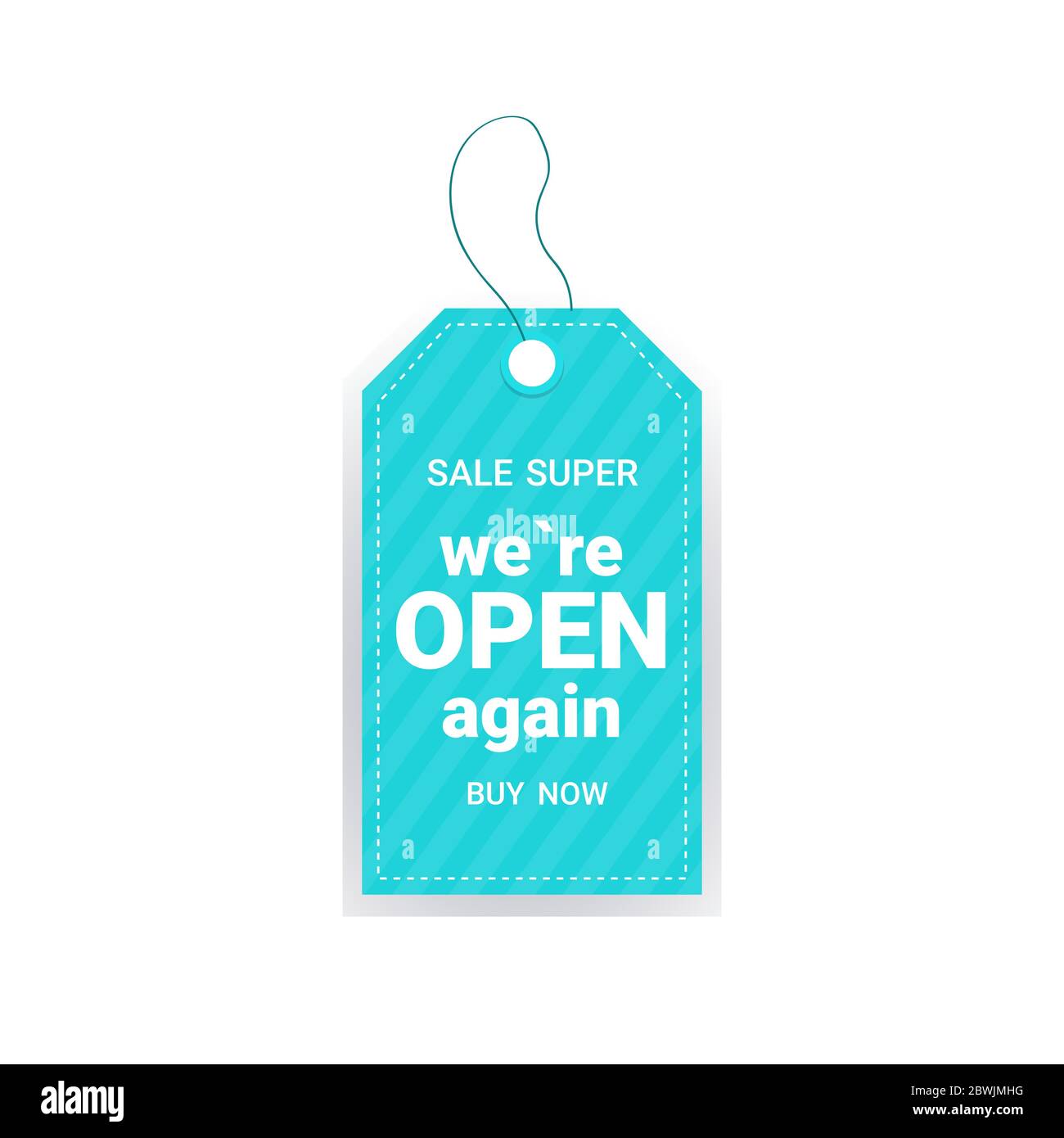 buy now we are open again sticker coronavirus quarantine is over  advertising campaign concept poster label flyer vector illustration Stock  Vector Image & Art - Alamy