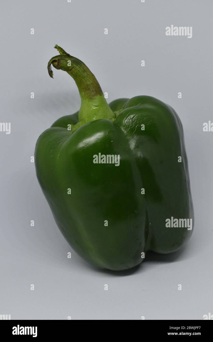 Bell peppers isolated on a white background Stock Photo - Alamy
