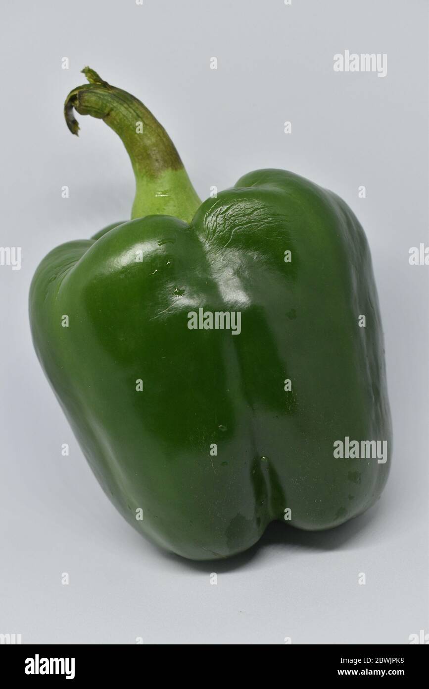 Bell peppers isolated on a white background Stock Photo - Alamy