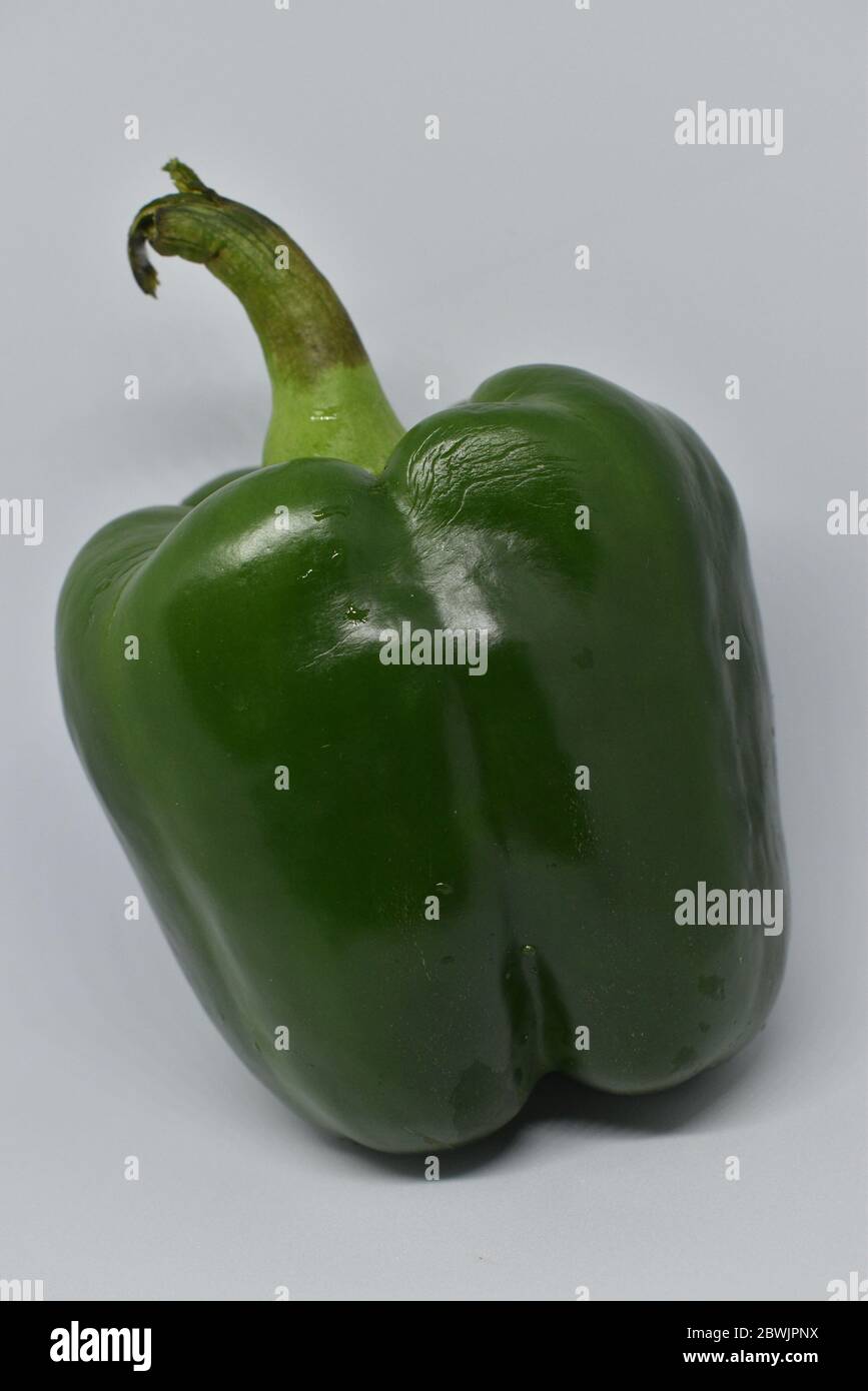 Bell peppers isolated on a white background Stock Photo - Alamy