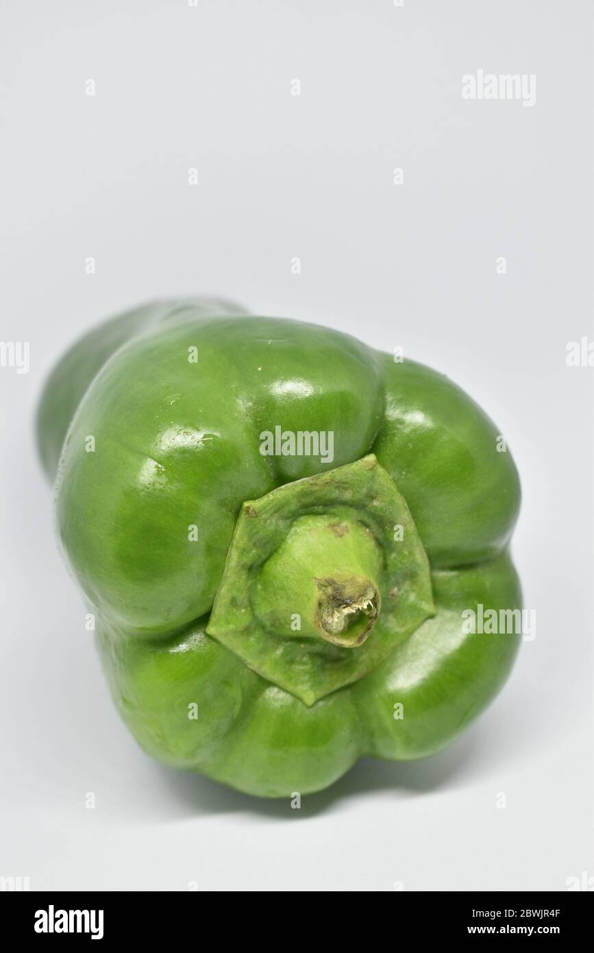 Bell peppers isolated on a white background Stock Photo - Alamy