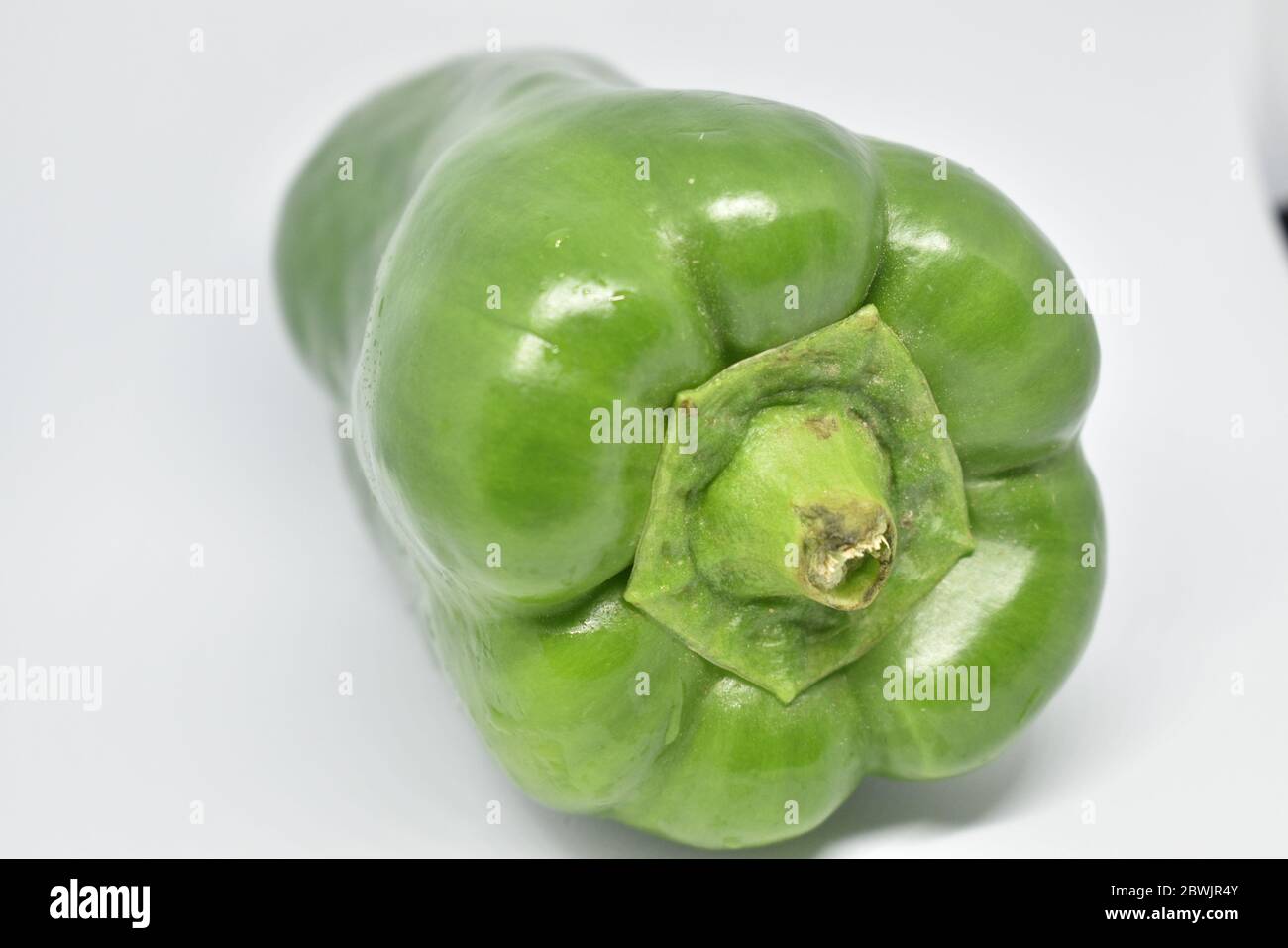 Bell peppers isolated on a white background Stock Photo - Alamy