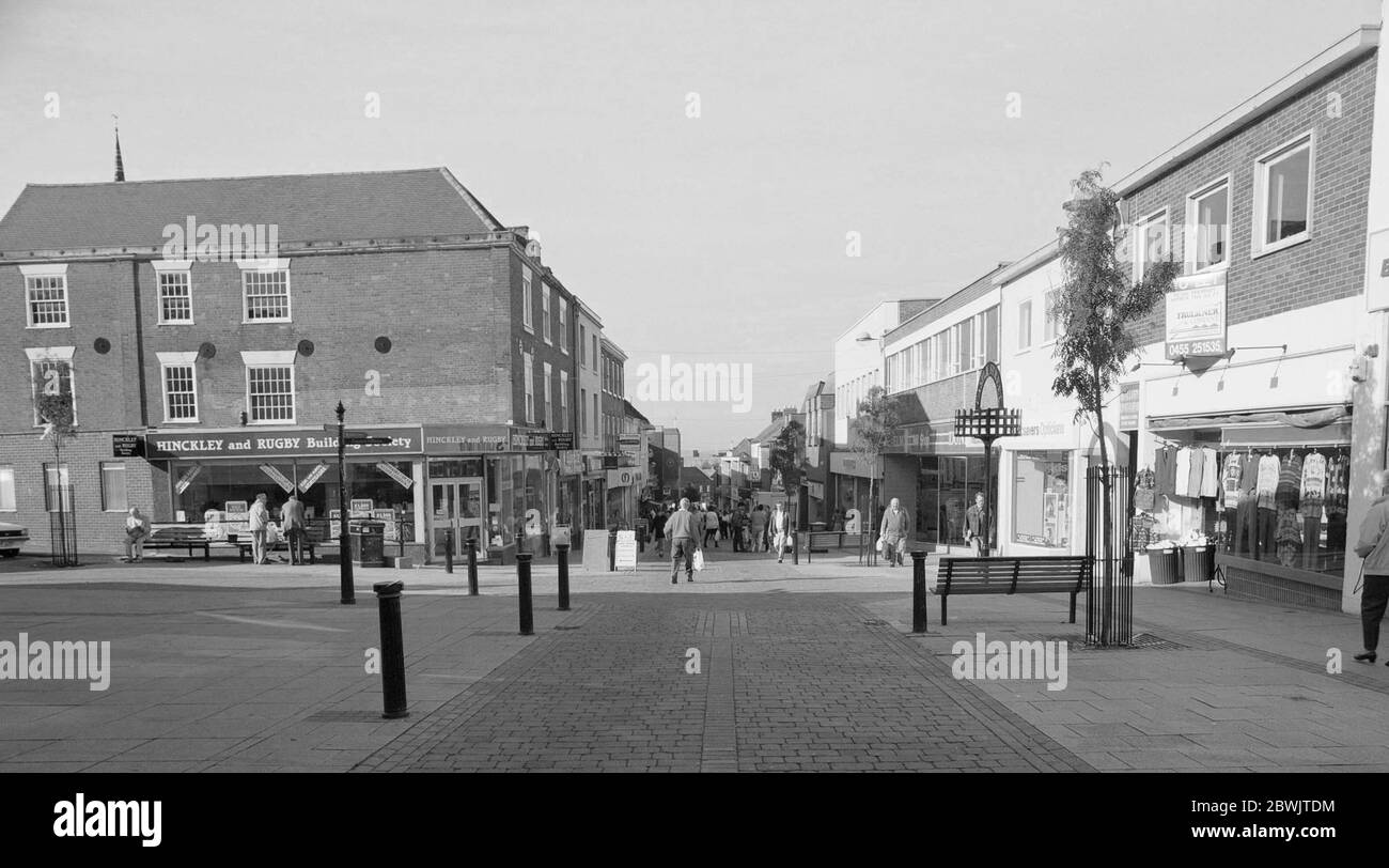 Hinckley town centre Black and White Stock Photos & Images Alamy