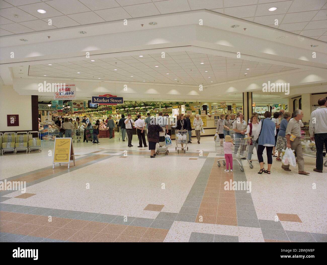 1995, then brand new Morrisons Supermarket, Darlington, North East