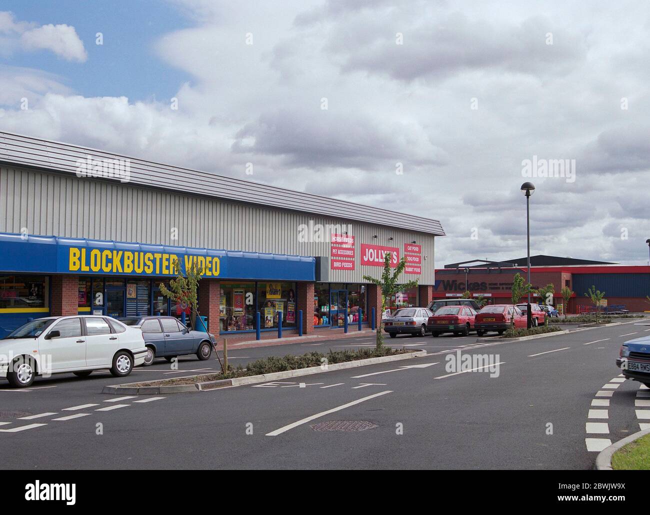 1995 Blockbuster video store, Retail Park, Newcastle upon Tyne, North ...