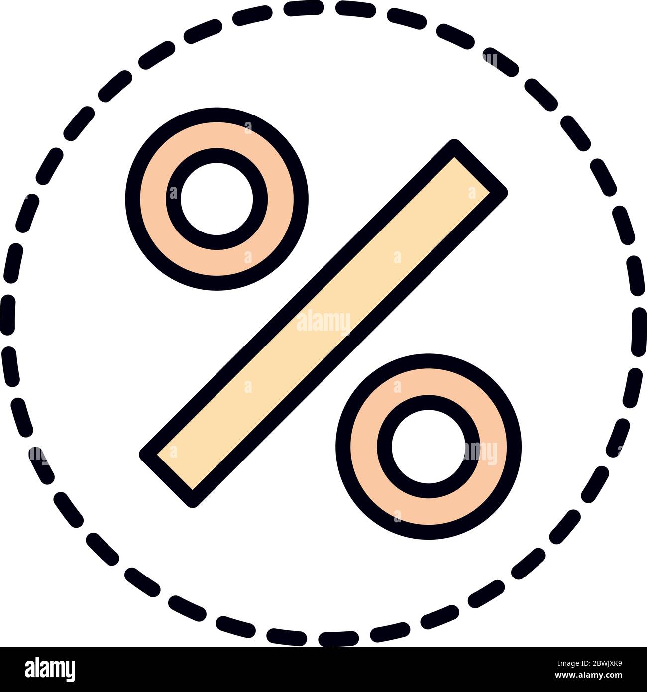 math education school science percentage line and fill style icon ...