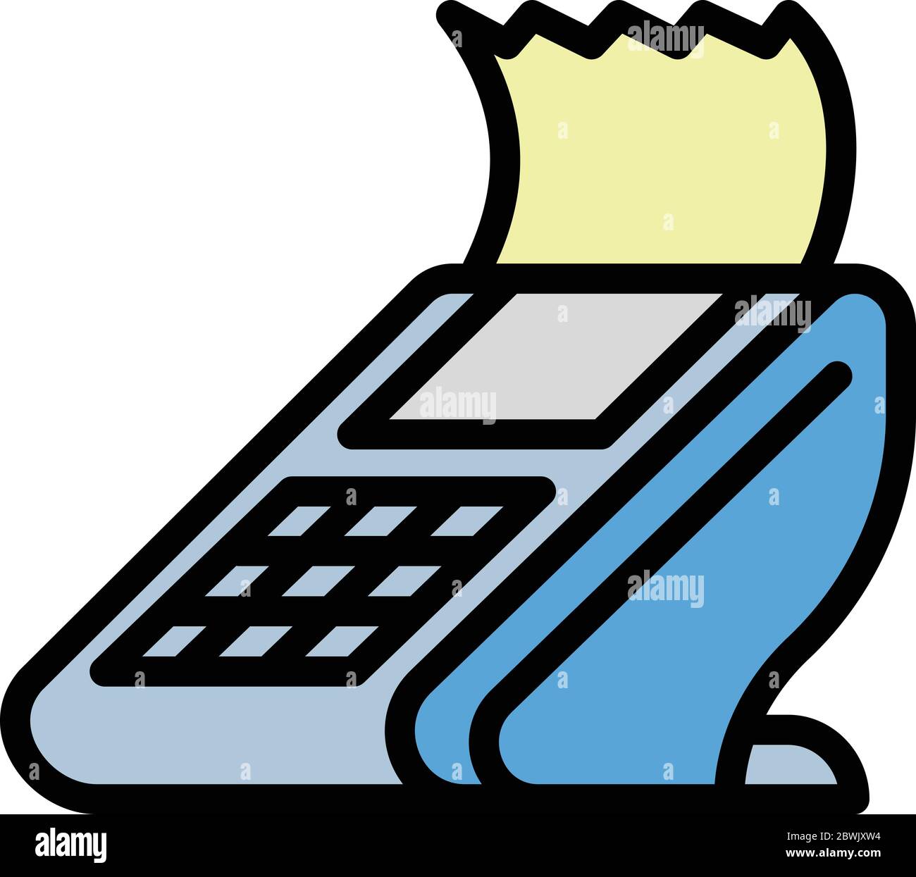 Check pay terminal icon. Outline check pay terminal vector icon for web ...