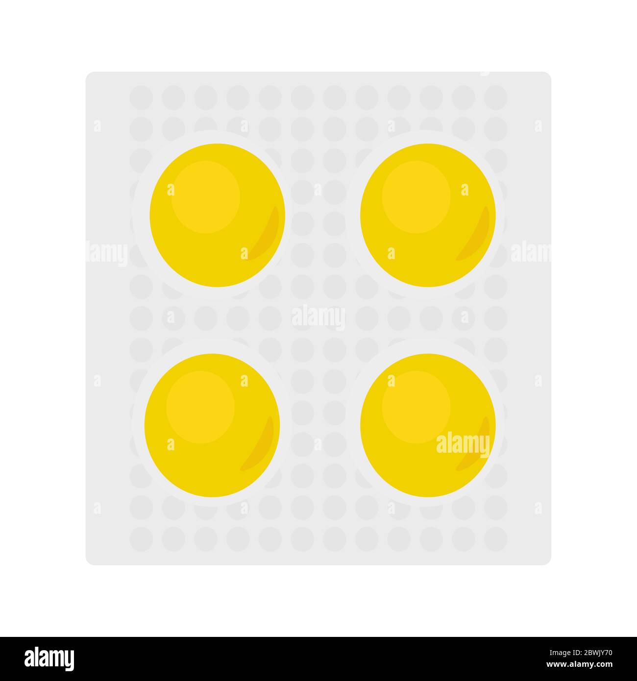 Candy for cough and flu or colds. Flat style Stock Vector