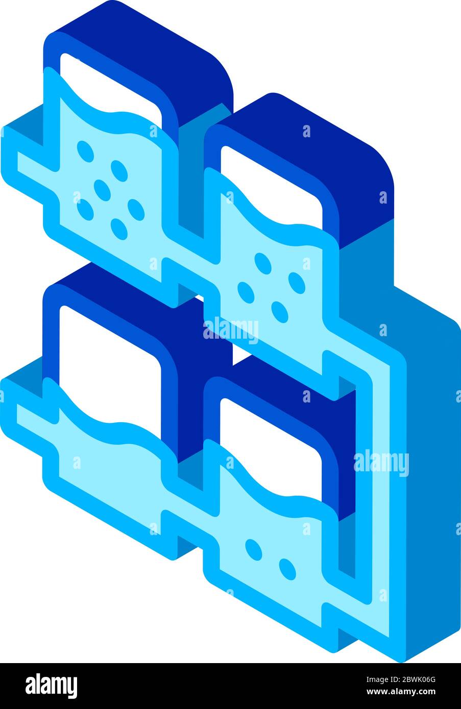 Water Treatment Filter isometric icon vector illustration Stock Vector ...