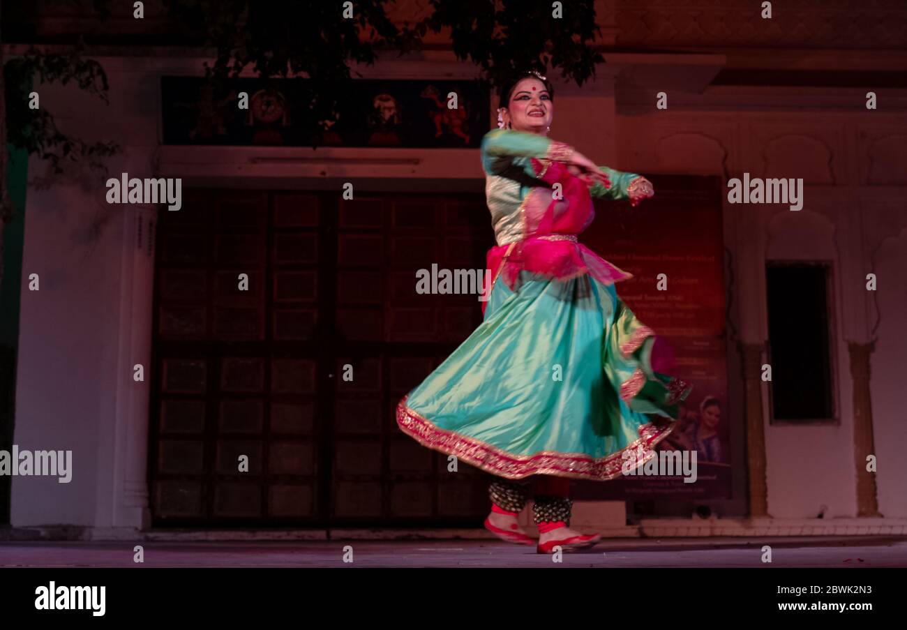 Indian Classic Dancer performing classical Kathak dance form at Pushkar Camel Fair cultural night at Pushkar, Rajasthan Stock Photo - Alamy Indian Classic Dancer performing classical Kathak dance form at Pushkar Camel Fair cultural night at Pushkar, Rajasthan Stock Photo - Alamy