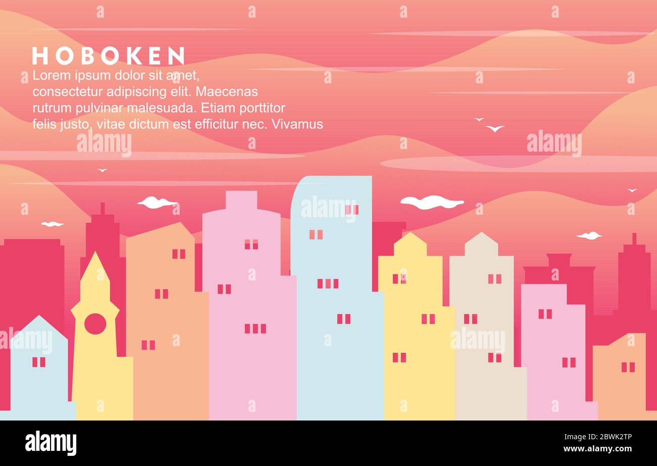 Hoboken architecture Stock Vector Images Alamy