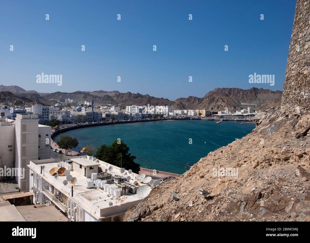 Muscat oman panorama waterfront hi-res stock photography and images - Alamy