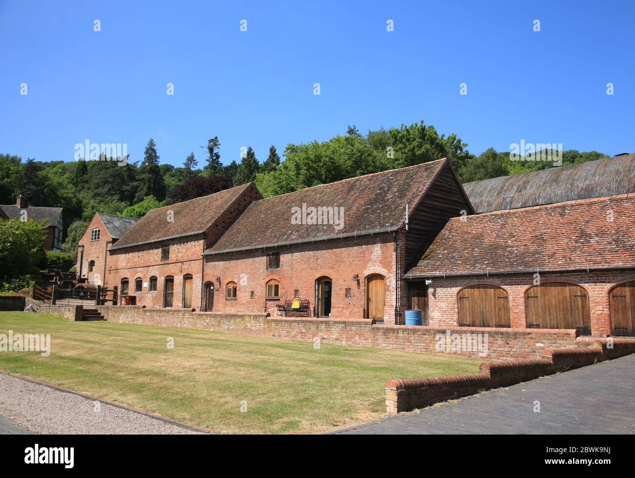 Restored farm buildings used as offices for the Midland automobile club