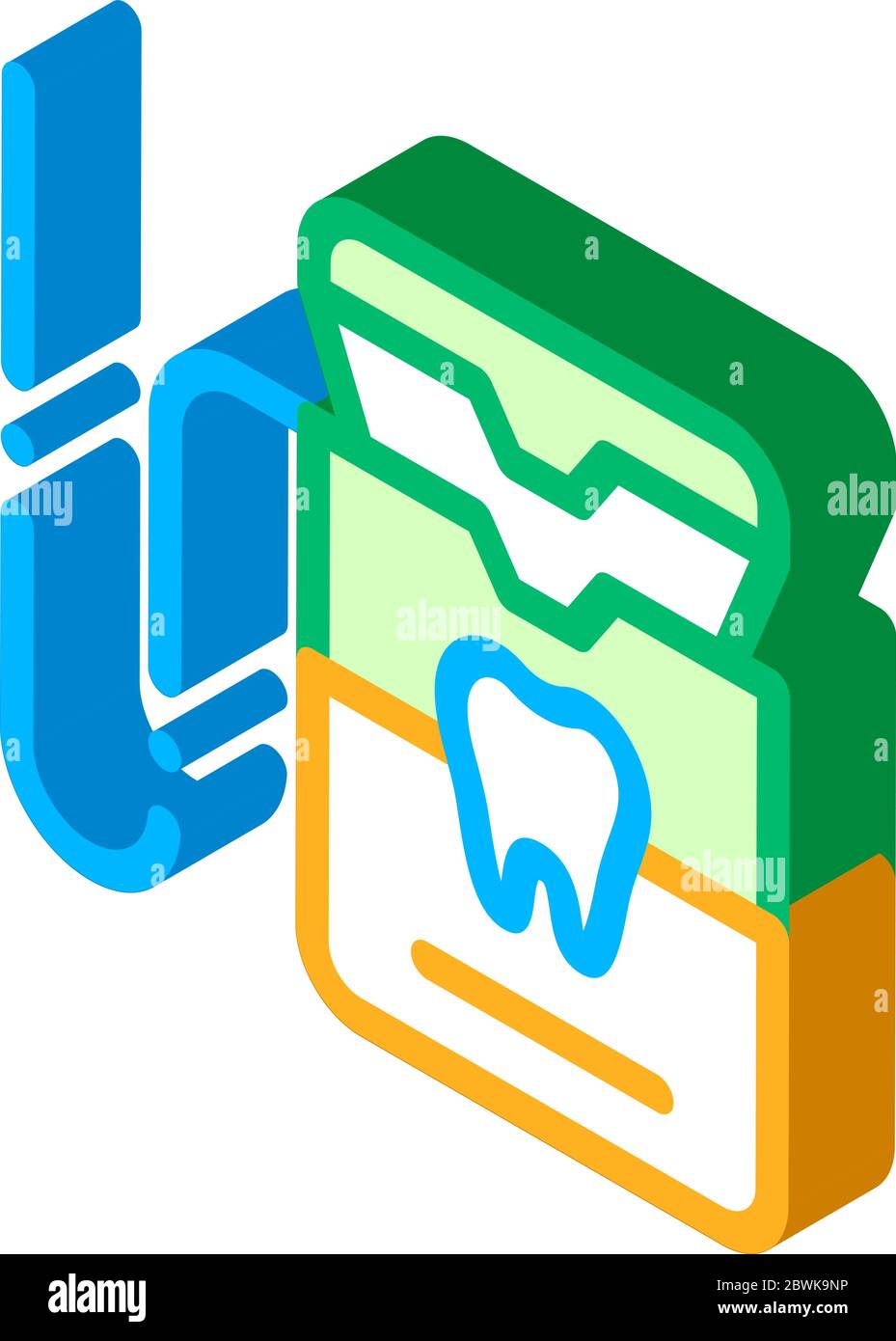 Stomatology Equipment isometric icon vector illustration Stock Vector ...