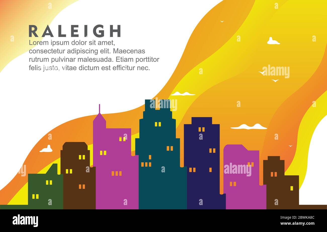 Raleigh North California City Building Cityscape Skyline Dynamic