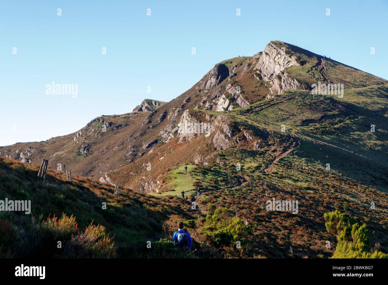 landscape of the mountains in basque country Stock Photo