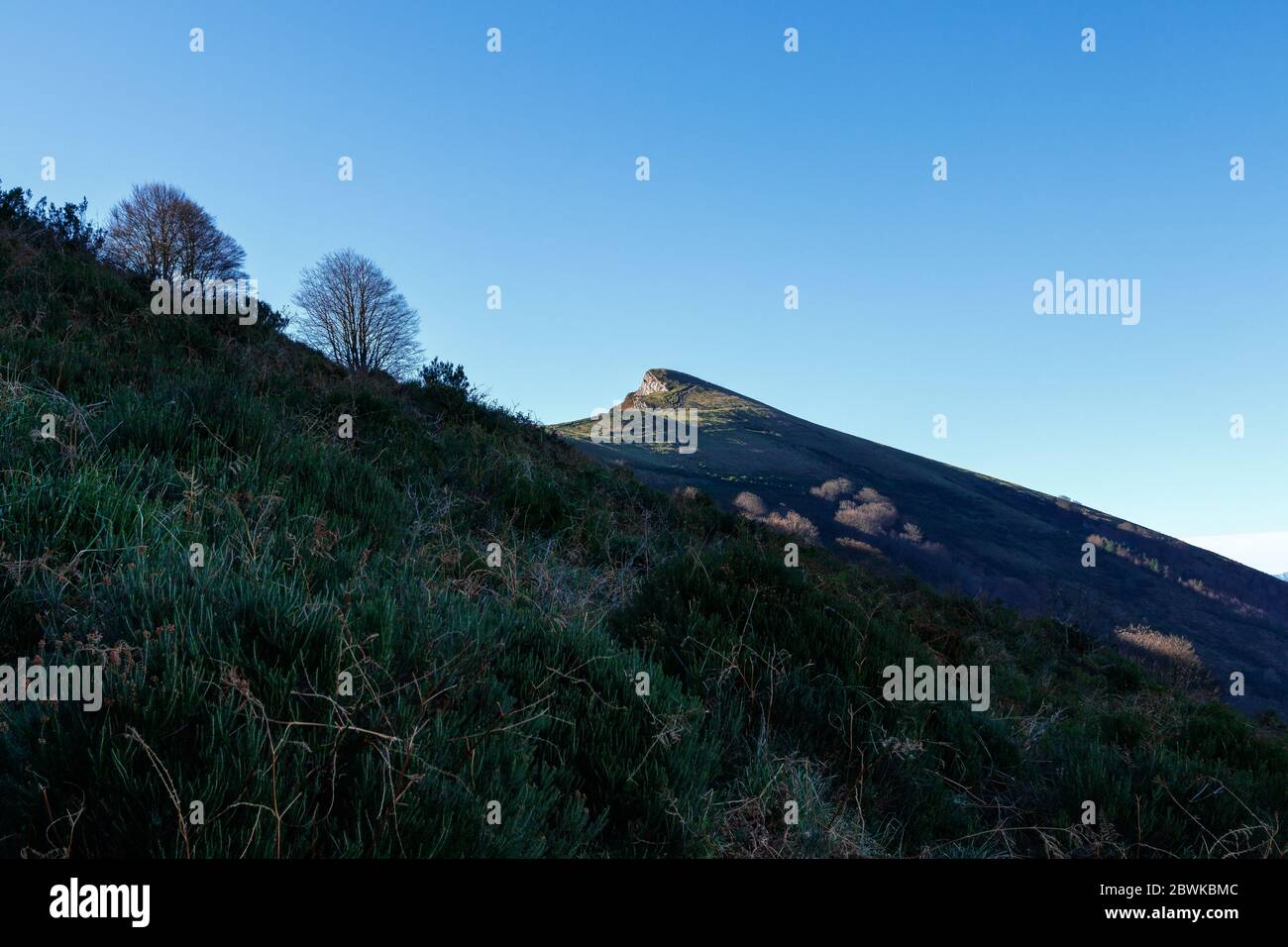 landscape of the mountains in basque country Stock Photo