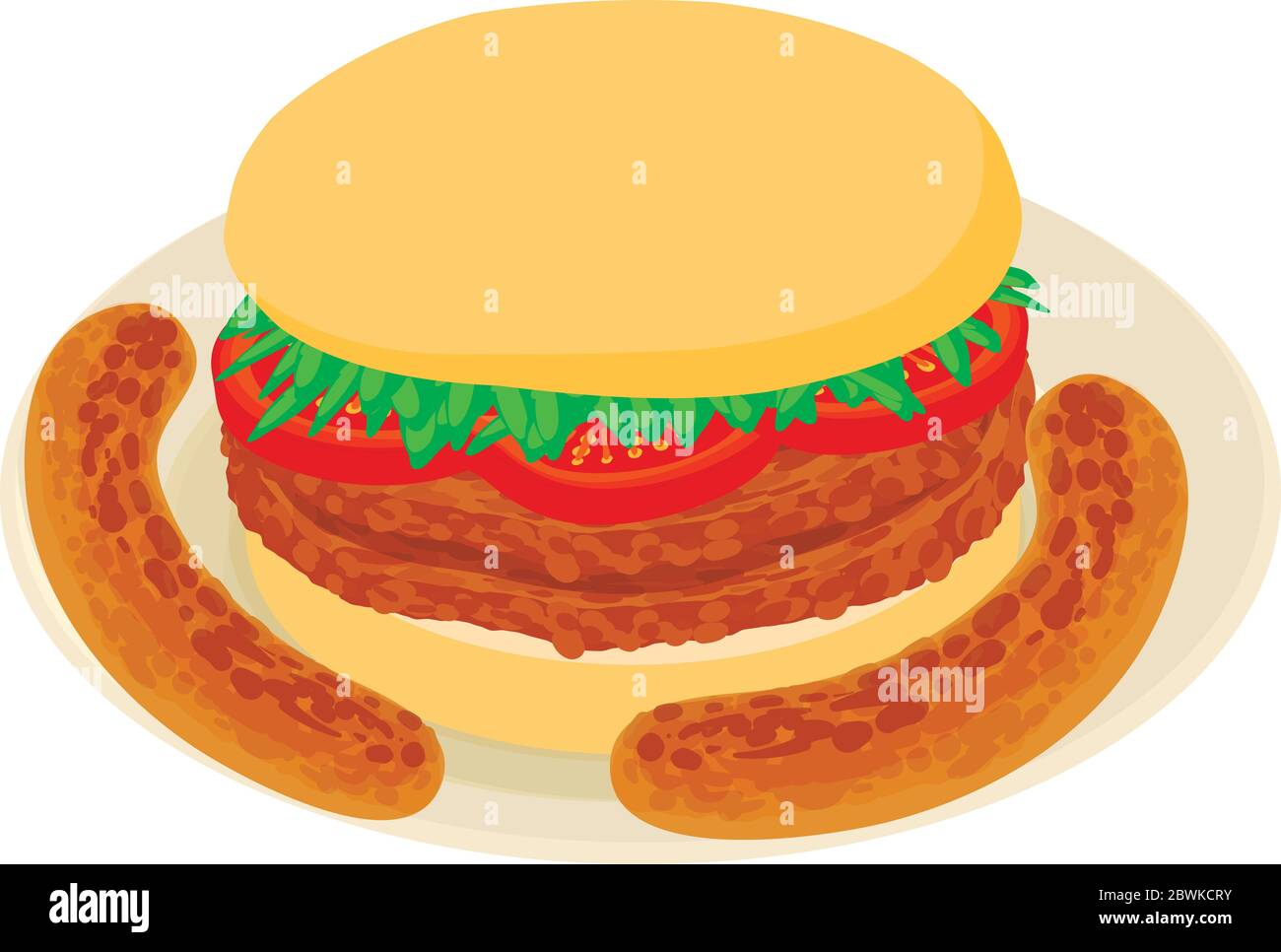 Belgian fastfood icon, isometric style Stock Vector