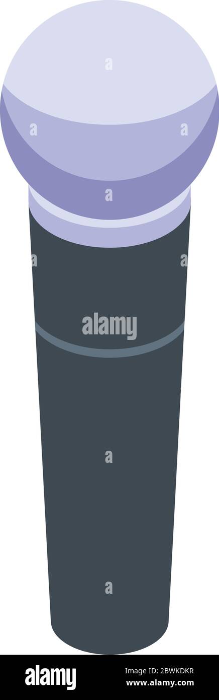 Isometric karaoke microphone isolated Stock Vector Images - Alamy