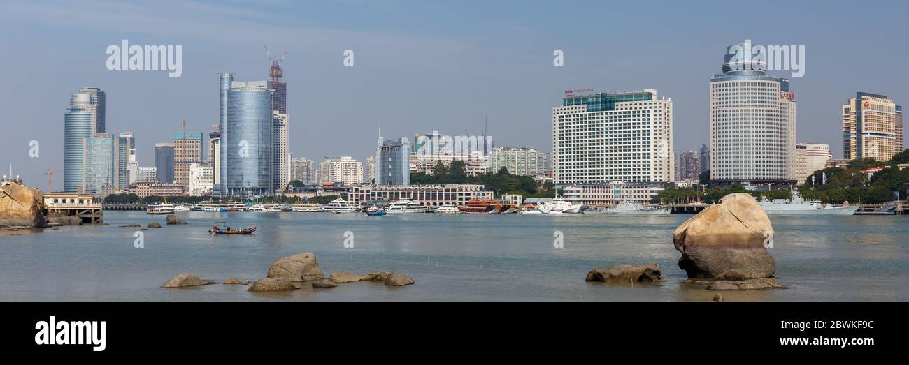 Panorama of Xiamen cityscape Stock Photo