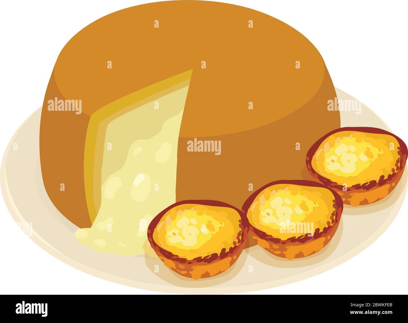 Belgian cheese icon, isometric style Stock Vector