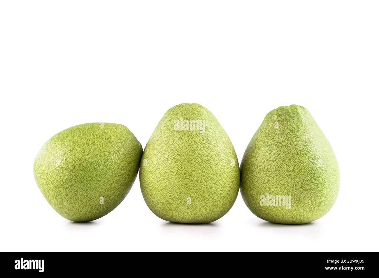 Fresh pomelo, pummelo, grapefruit, shaddock isolated on white