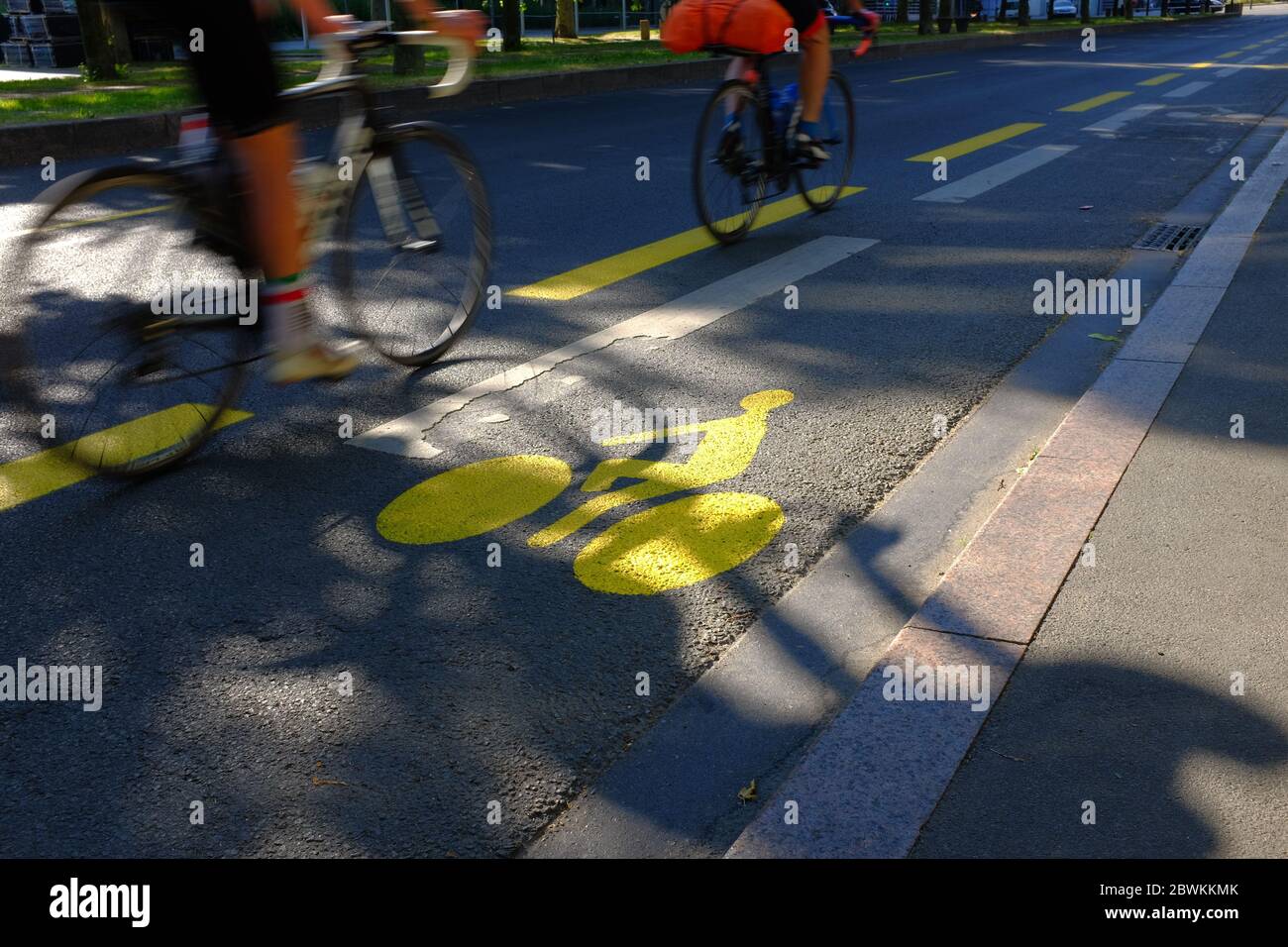 bike path Stock Photo