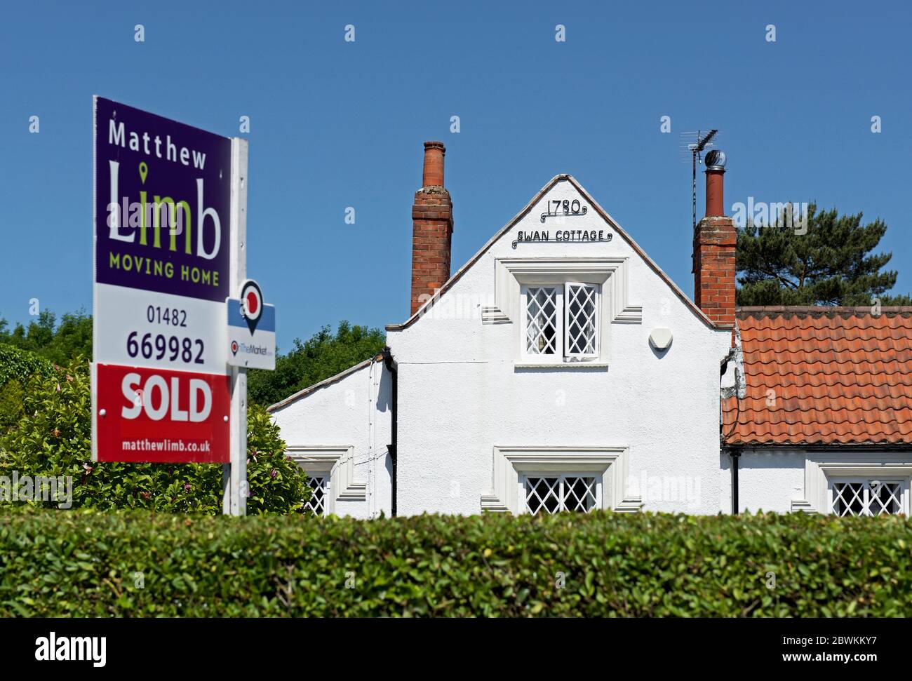 House for sale in the village of West Ella, East Yorkshire, England UK