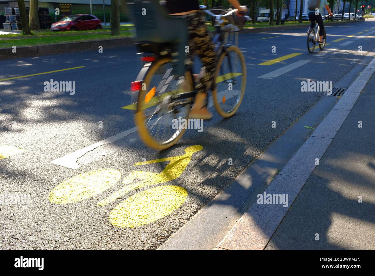 bike path Stock Photo