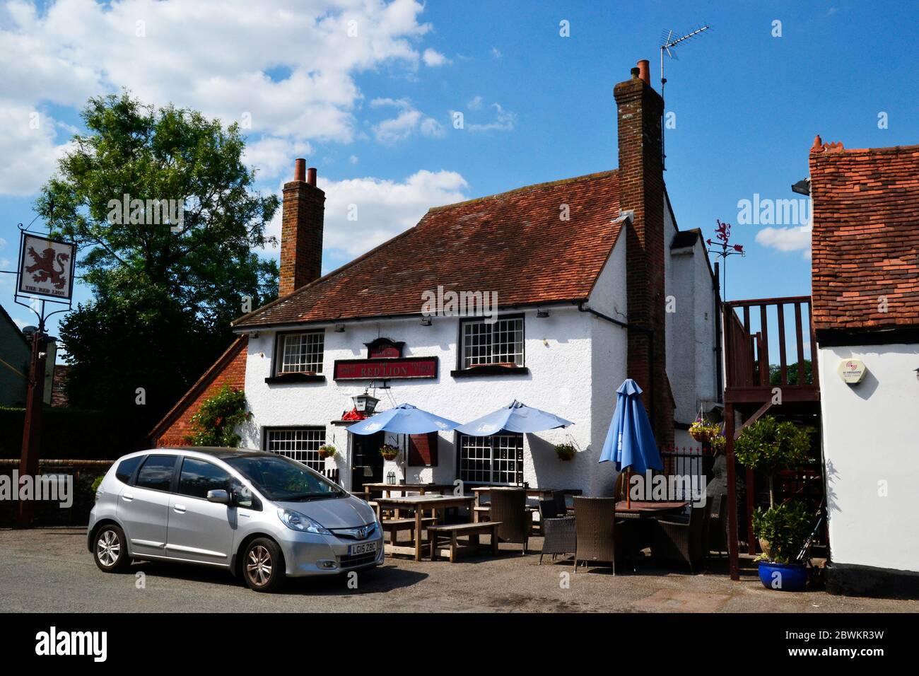 The Red Lion pub, Little Missenden, a village and civil parish on the