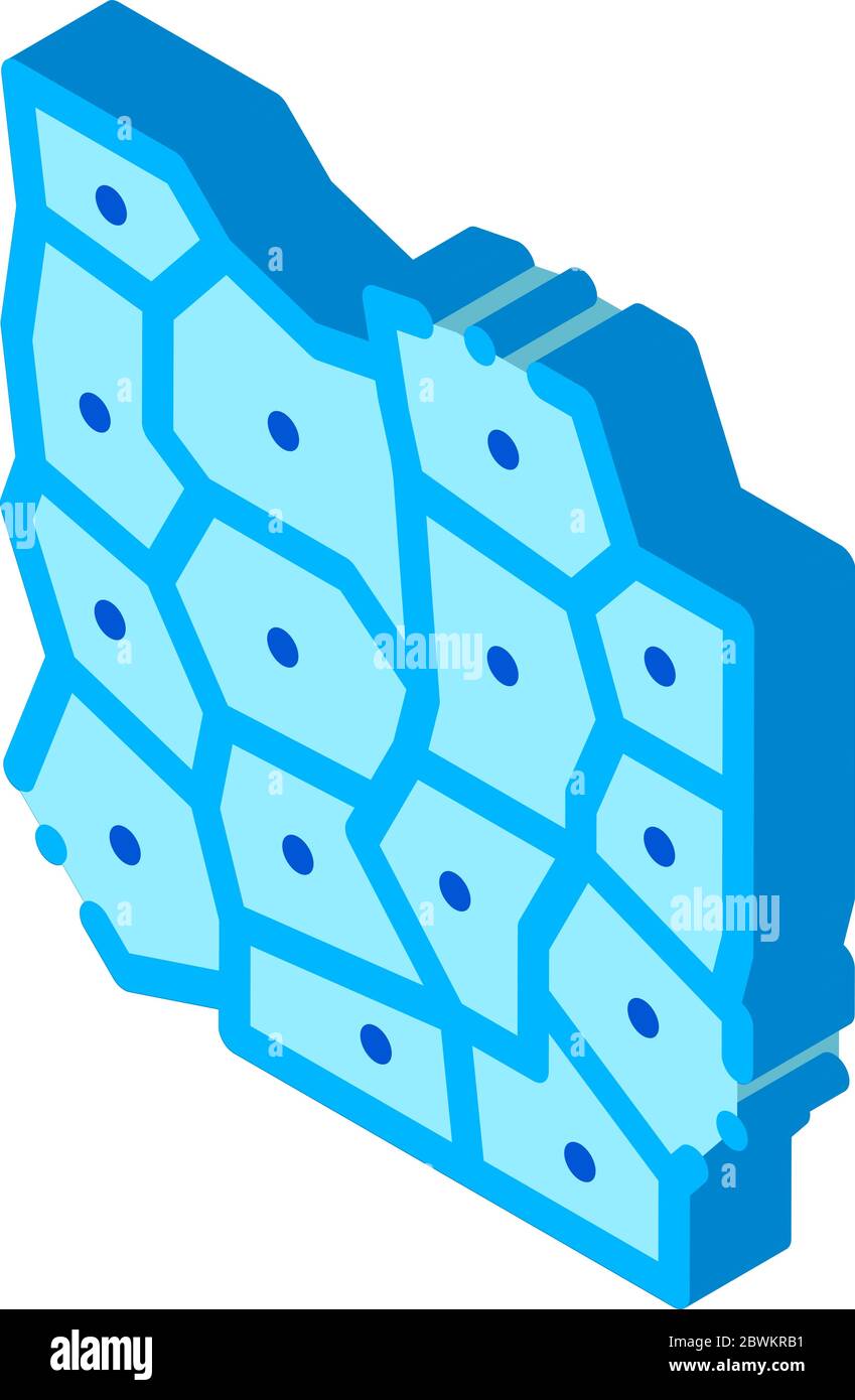 Microscopic Derm Cell isometric icon vector illustration Stock Vector