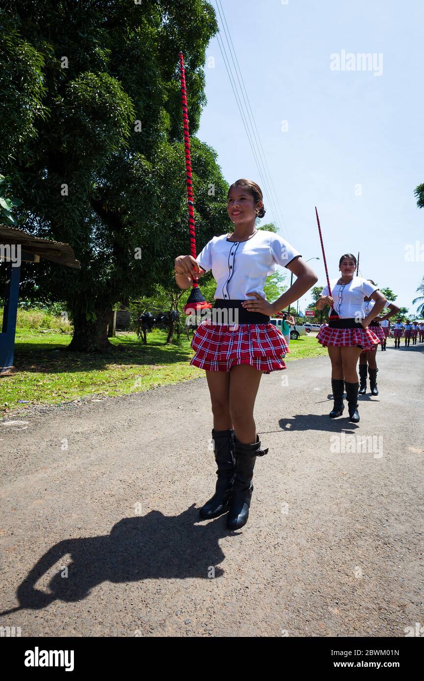 Celebration of the independence from Colombia, November 3rd, in Mariato, Veraguas province, Republic of Panama. Stock Photo