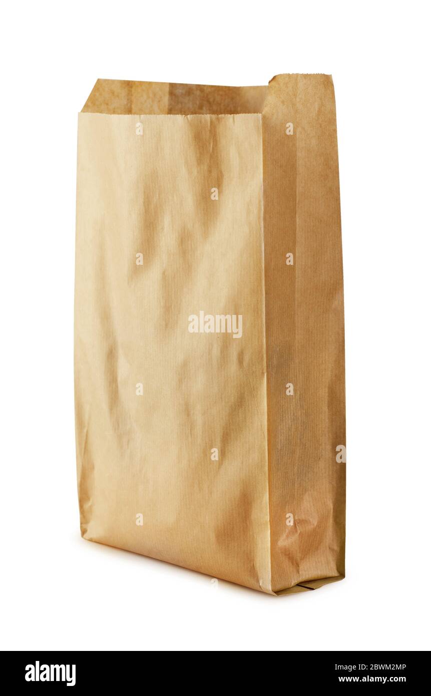 Download Recycle Brown Paper Bag Mockup Isolated On A White Background Stock Photo Alamy
