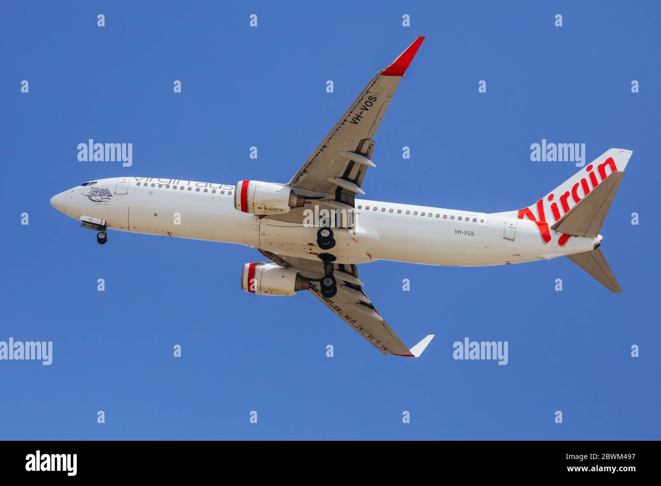 Virgin Airlines Operating in Australia Stock Photo