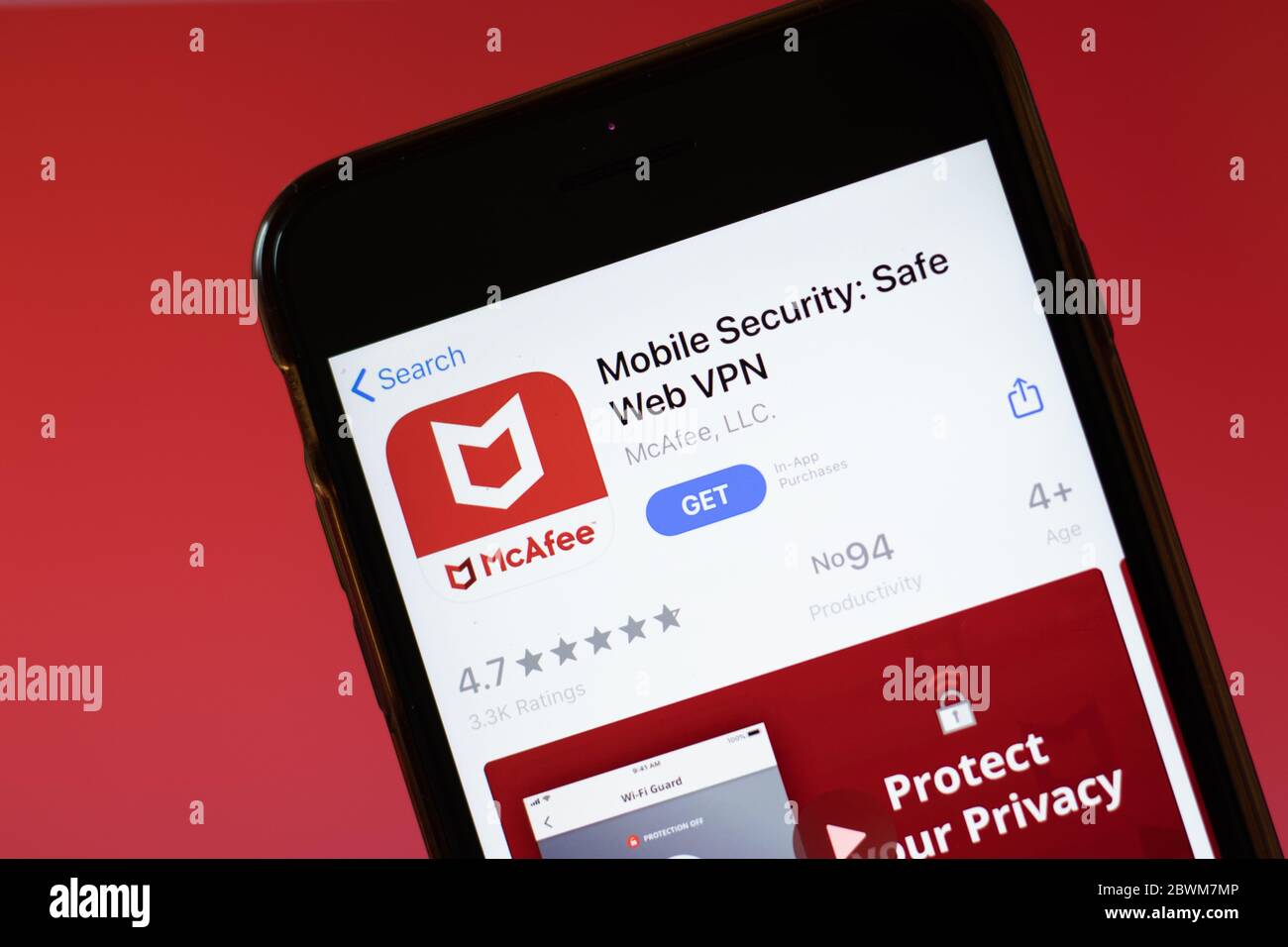 Mcafee mobile security hi-res stock photography and images - Alamy