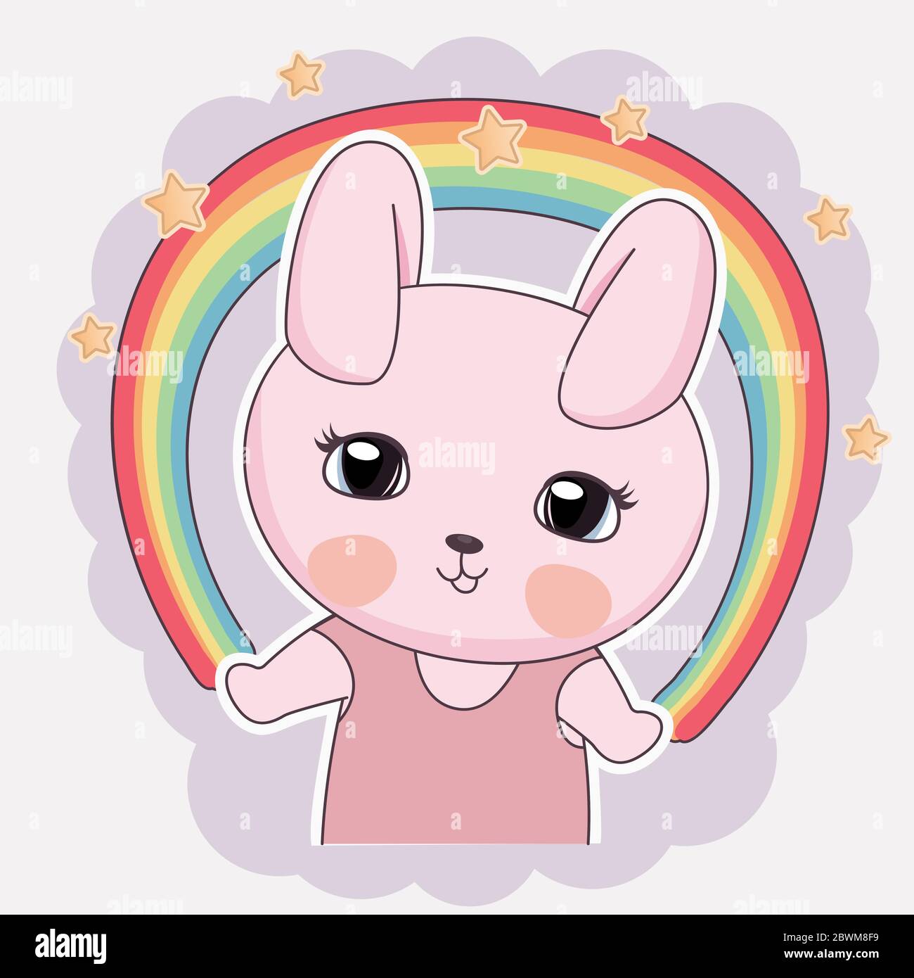 Cute cartoon bunny with rainbow. Funny rabbit in flat style Stock Vector Image & Art - Alamy Cute cartoon bunny with rainbow. Funny rabbit in flat style Stock Vector Image & Art - Alamy