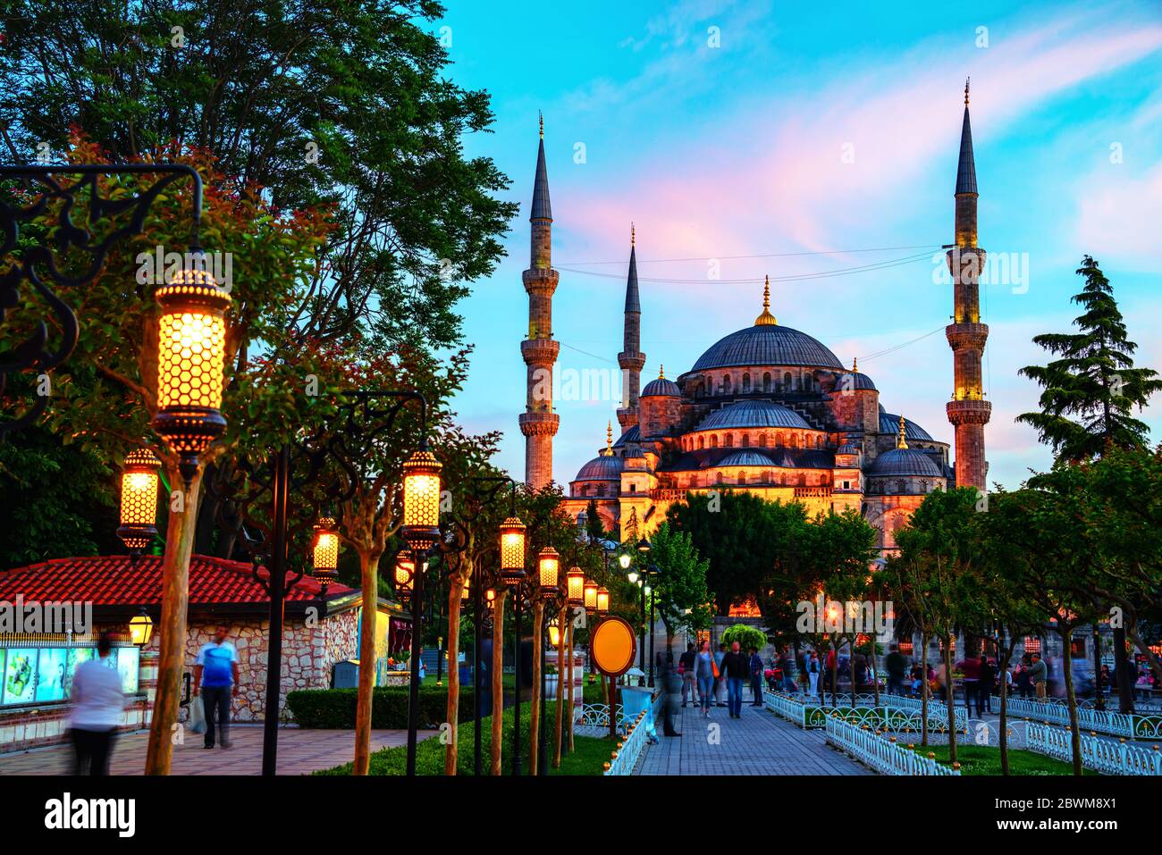 Istanbul, Turkey. Sultan Ahmed Blue Mosque in Istanbul, Turkey - one of ...