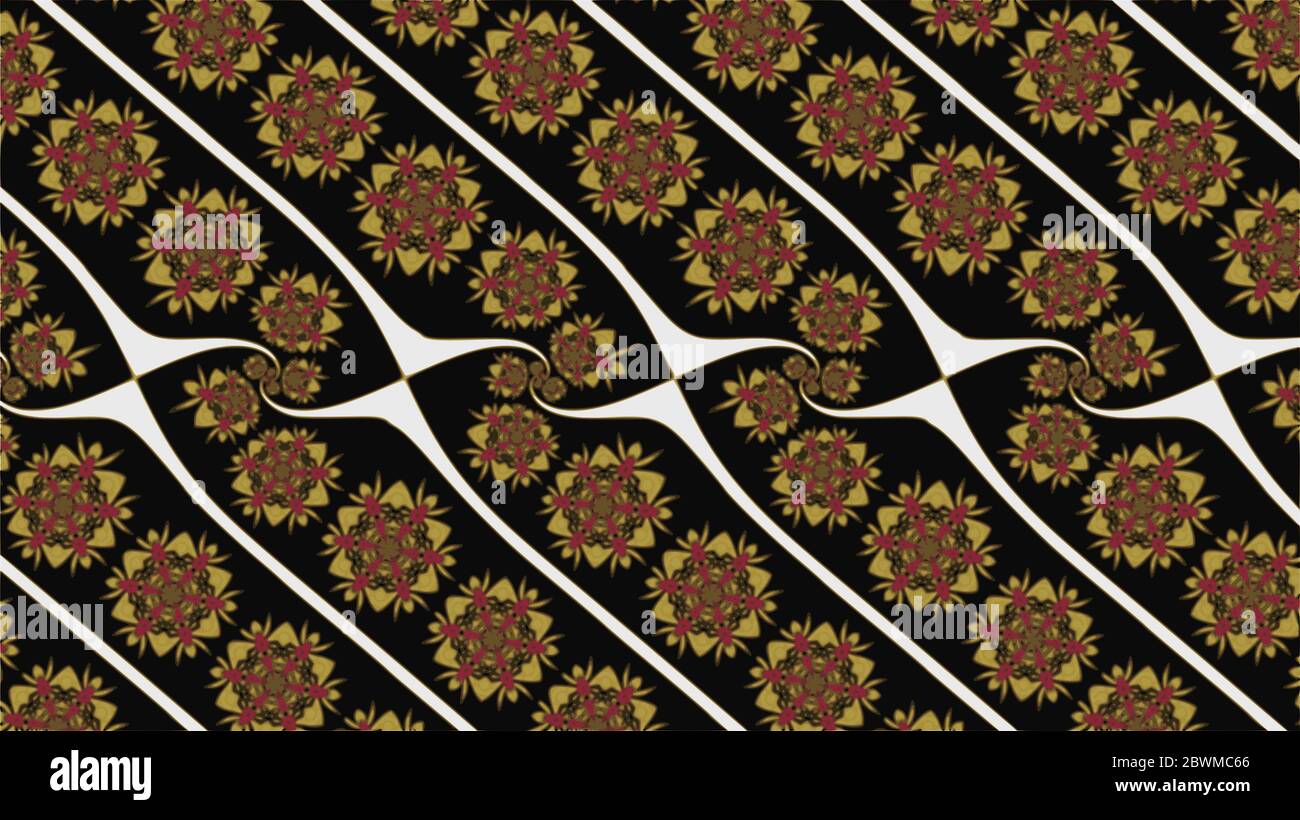 Ornate geometric wide pattern and artfully abstract multicolored ...