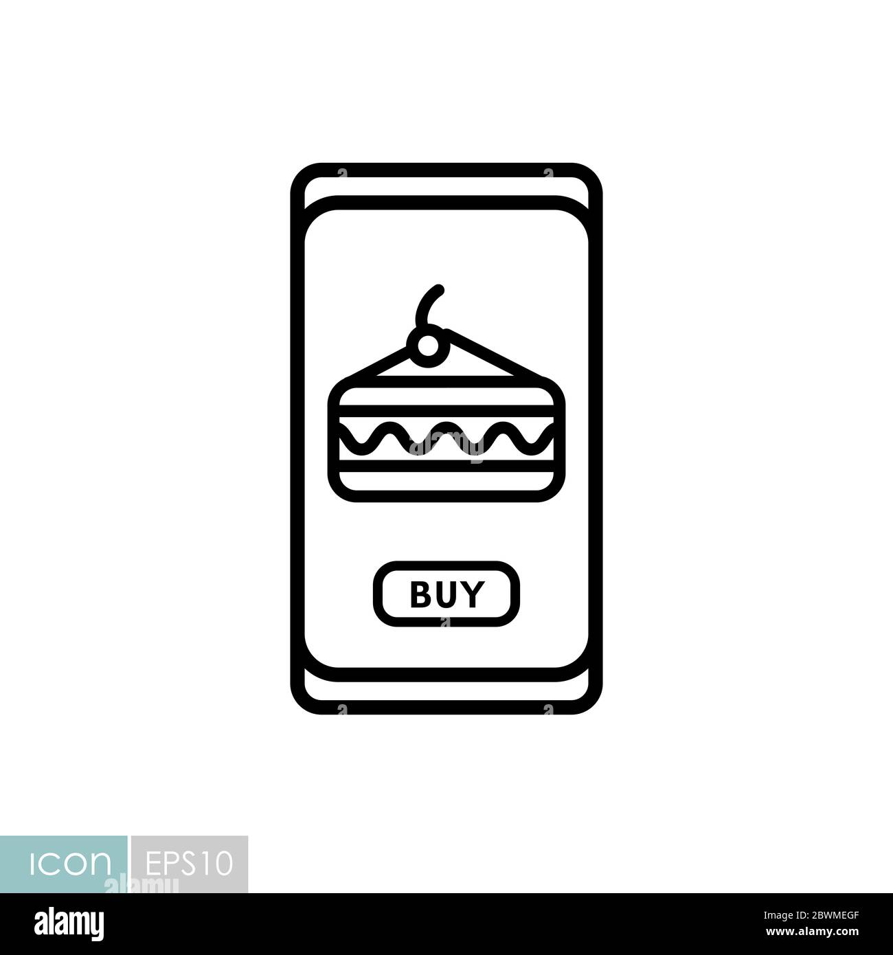 Fast food delivery service vector icon Stock Vector